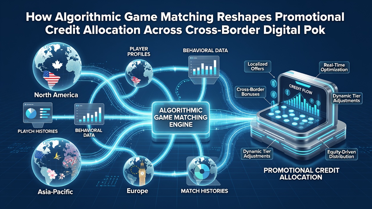 Analytics dashboard displaying credit allocation trends tied to game matching data in poker networks