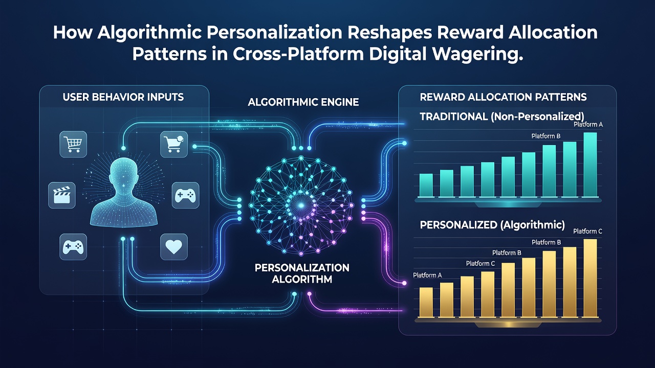 Dashboard screenshot displaying personalized reward tiers and allocation metrics across wagering platforms