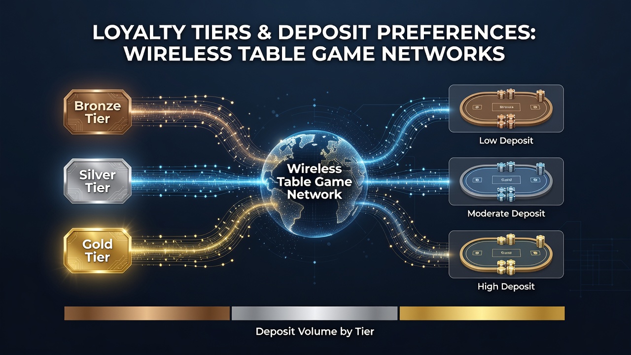 Mobile user interface displaying loyalty tier benefits and deposit options for table games