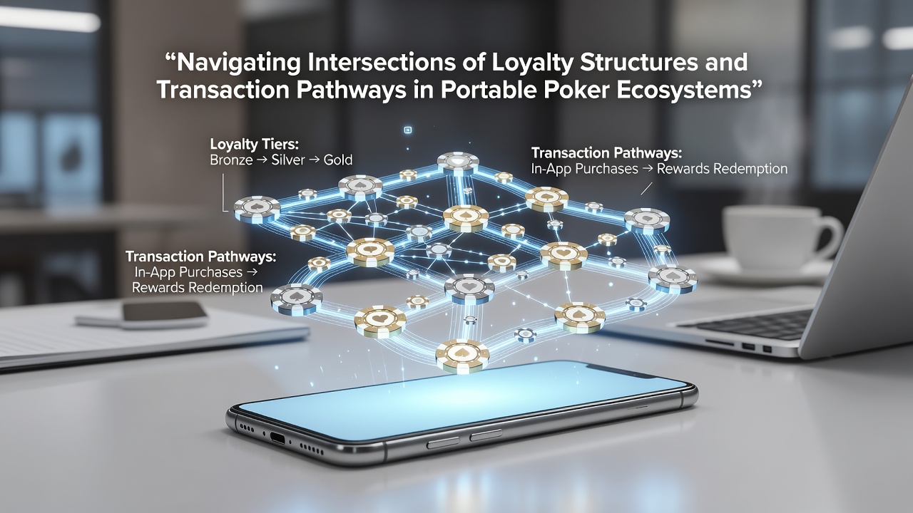Diagram illustrating how loyalty tiers connect to different payment rails and bonus conversion flows in a mobile poker app