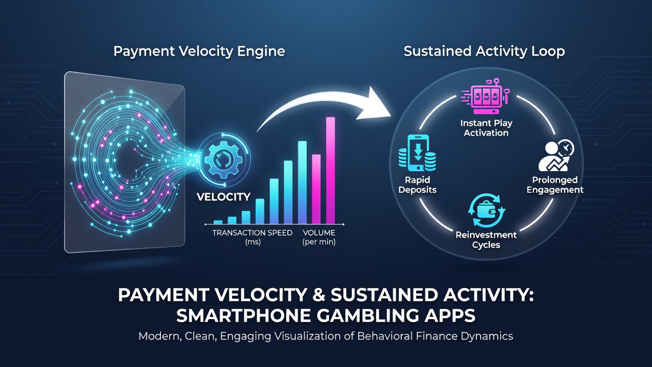 Infographic illustrating links between payment speeds and user retention in mobile gambling
